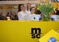The lovely ladies helping visitors to the MSC stand.